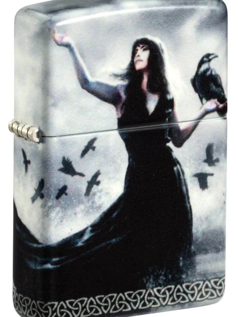 Mazzi 540 Creepy Gothic Raven Zippo Lighter